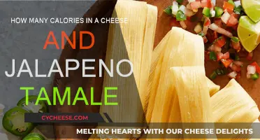 Cheese and Jalapeño Tamales: Calorie Count