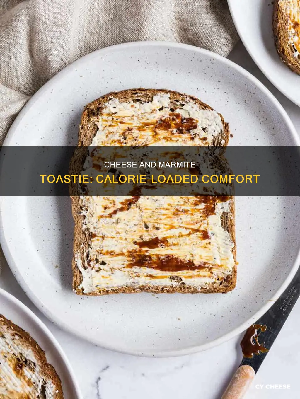 how many calories in a cheese and marmite toastie