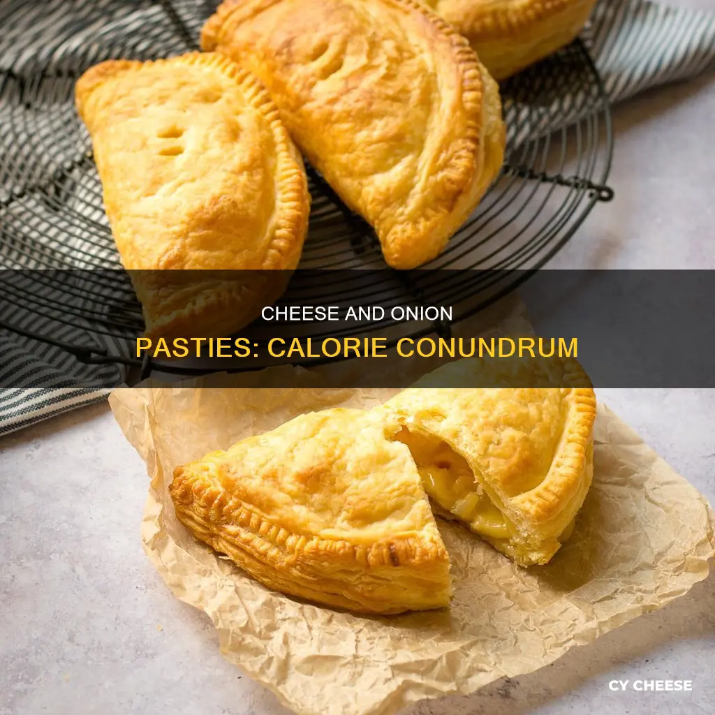 how many calories in a cheese and onion pasty