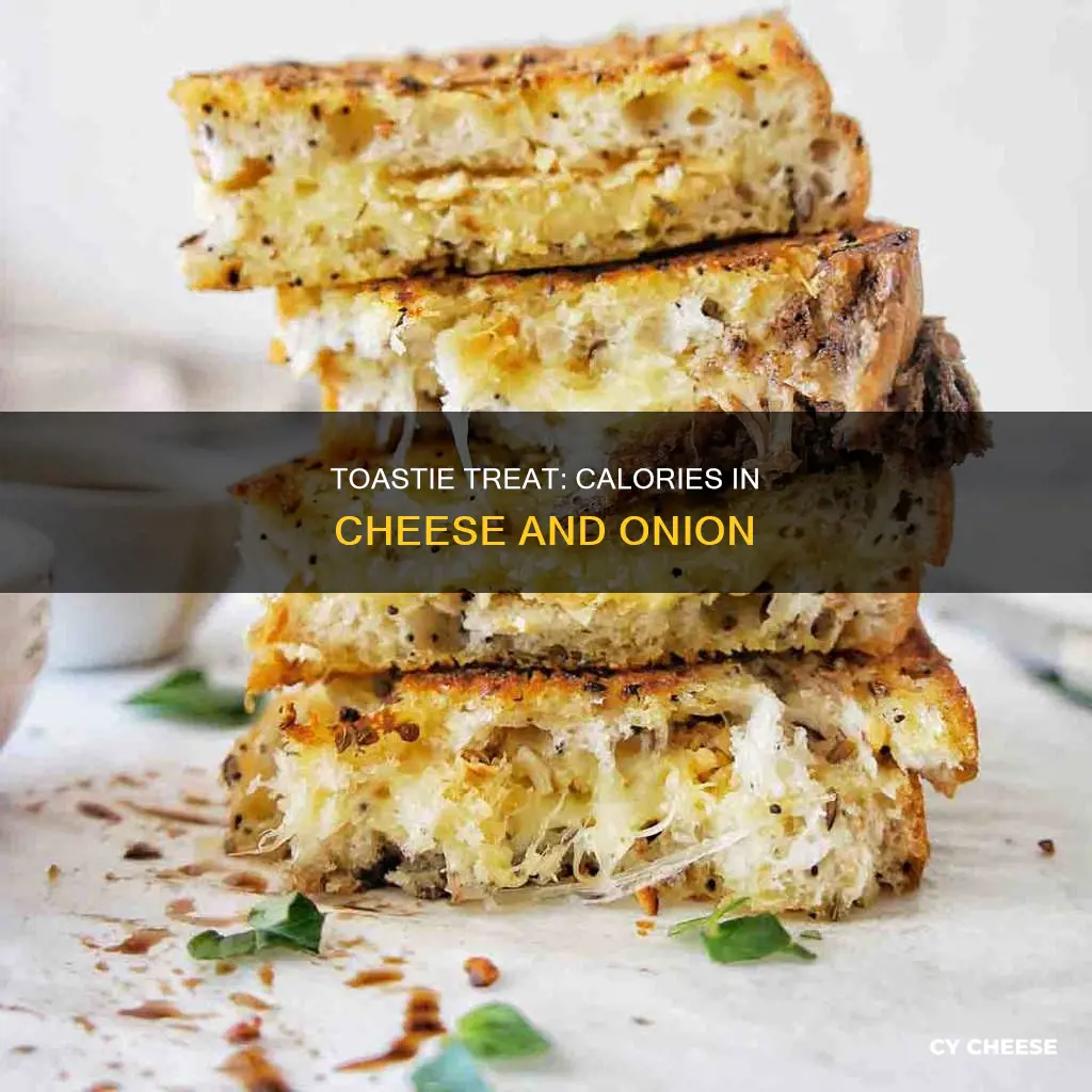 how many calories in a cheese and onion toastie