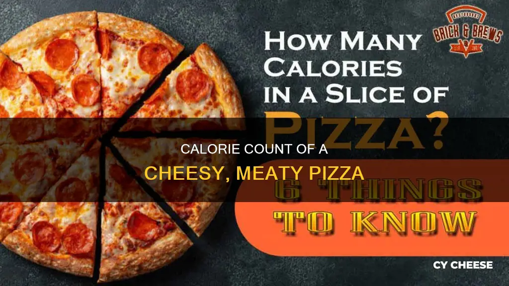 how many calories in a cheese and pepperoni pizza