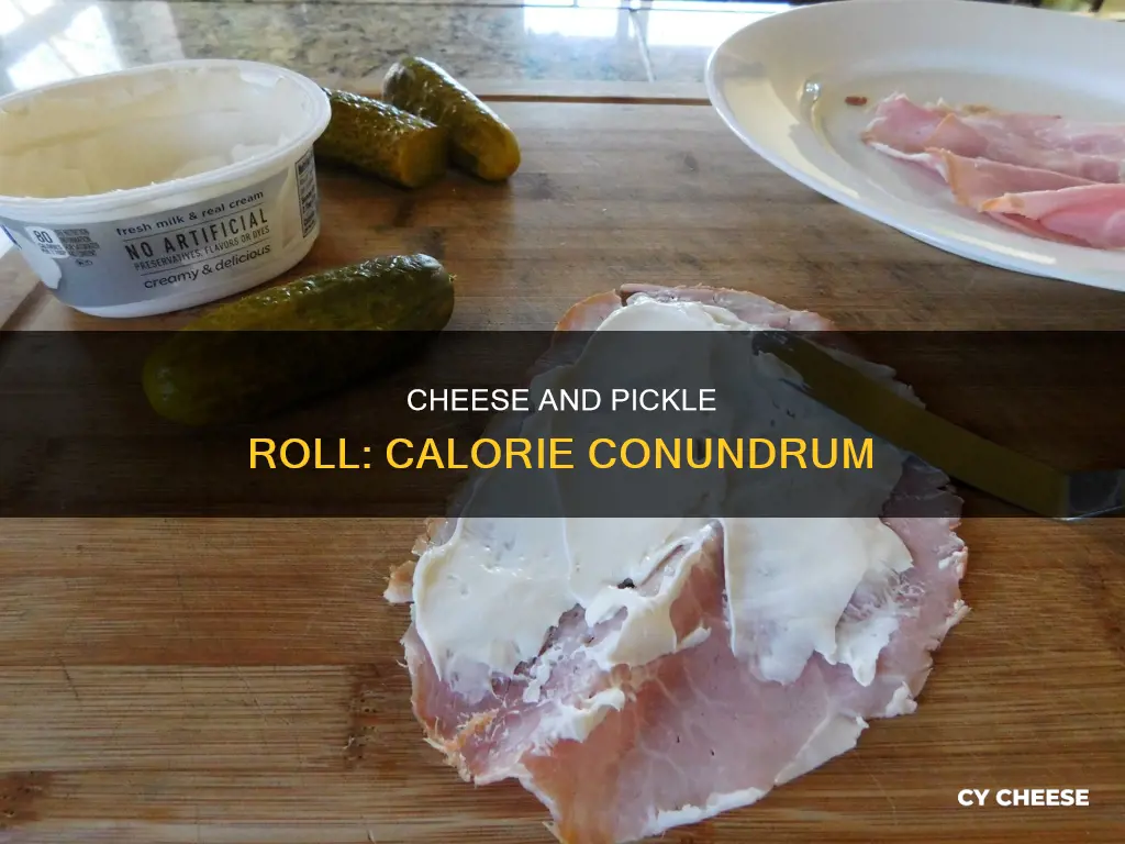 how many calories in a cheese and pickle roll