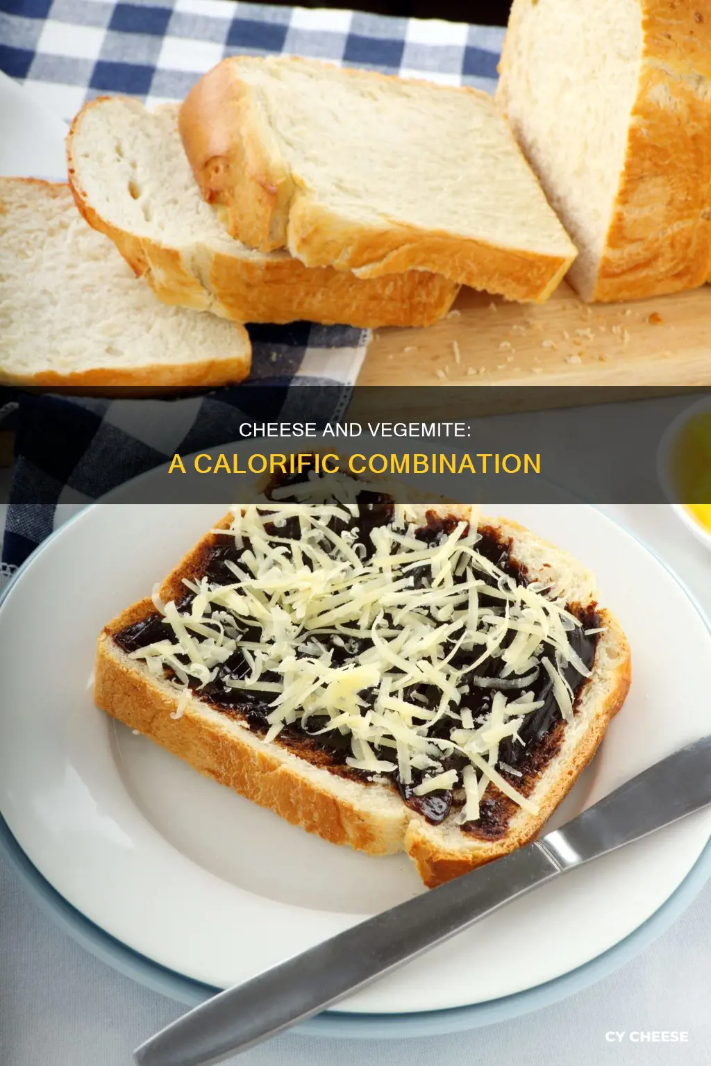 how many calories in a cheese and vegemite sandwich