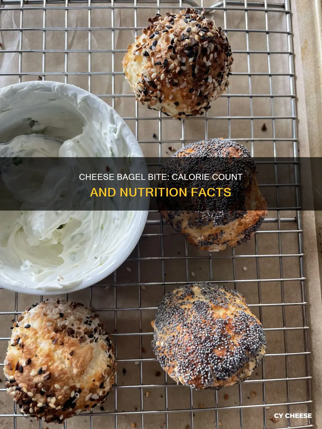 how many calories in a cheese bagel bite