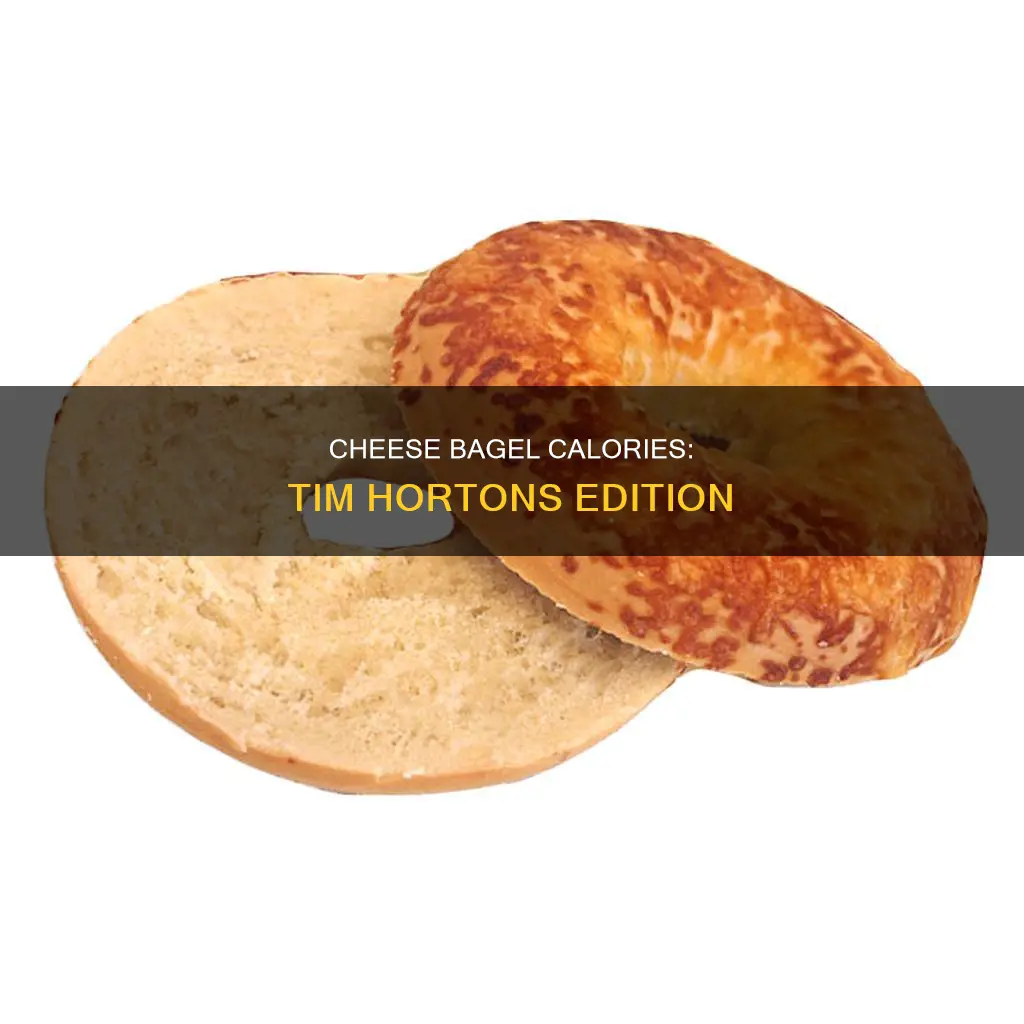 how many calories in a cheese bagel from tim hortons