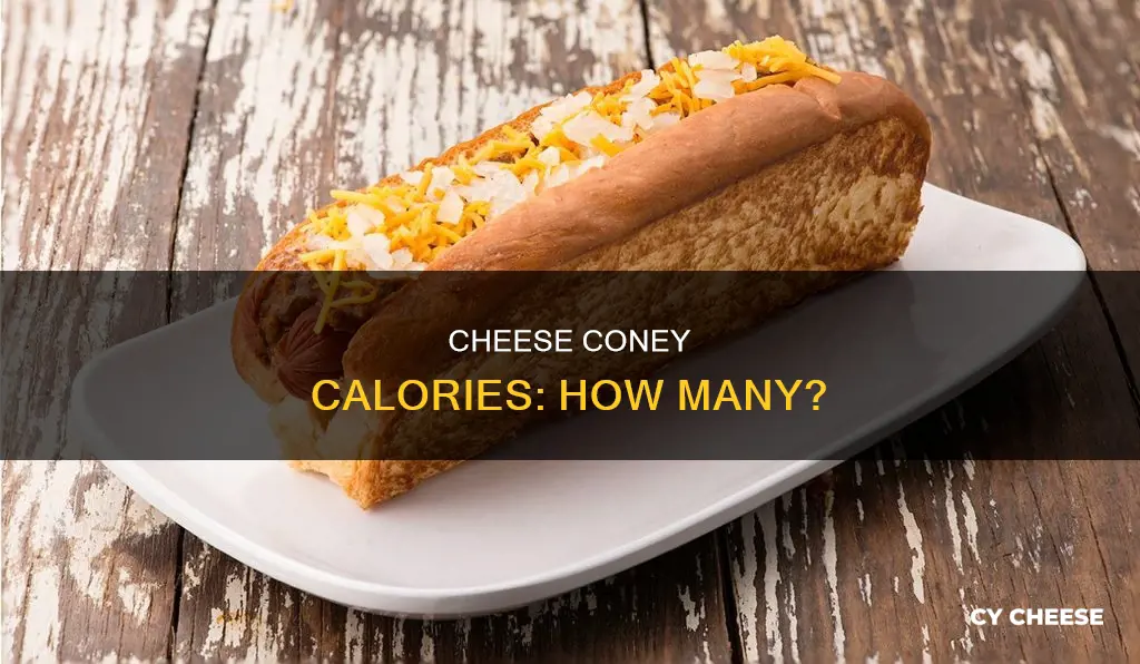 how many calories in a cheese coney
