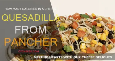 Cheese Quesadilla Calories at Pancheros