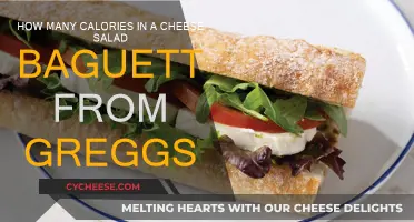 Cheese Salad Baguette Calories: The Gregg's Breakdown