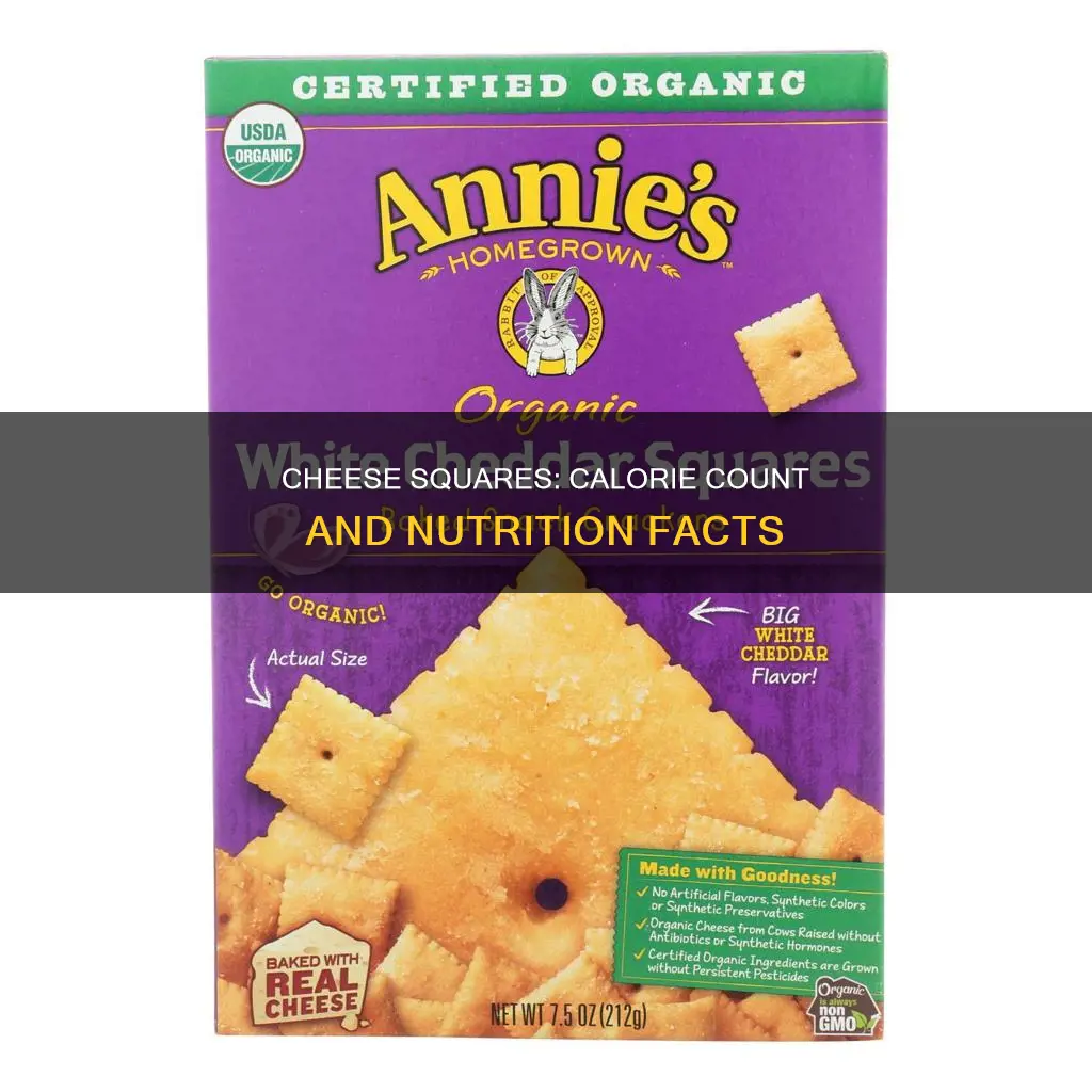 how many calories in a cheese square