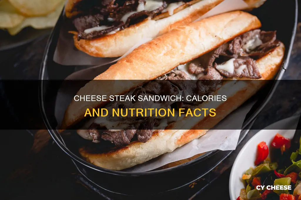 how many calories in a cheese steak sandwich