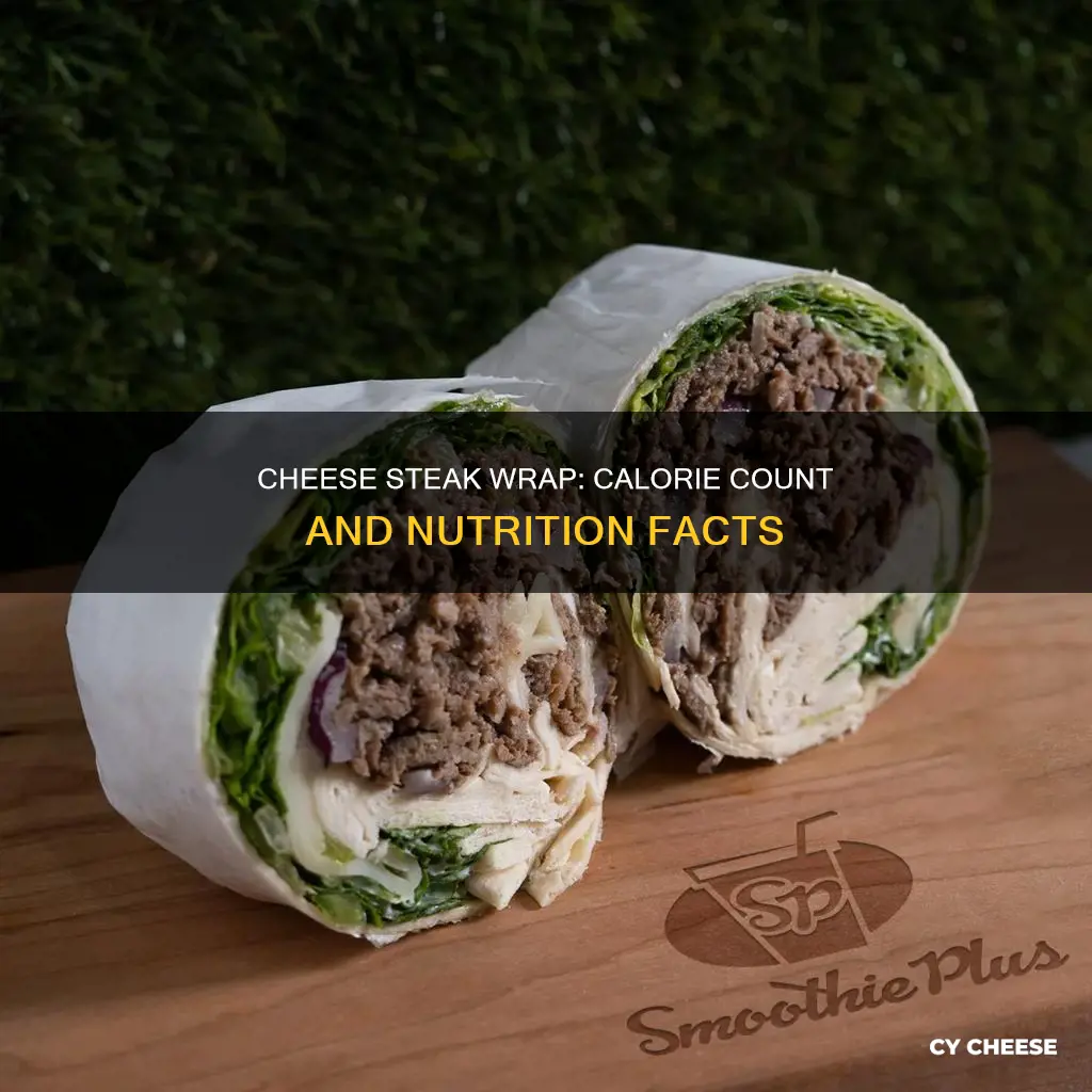 how many calories in a cheese steak wrap