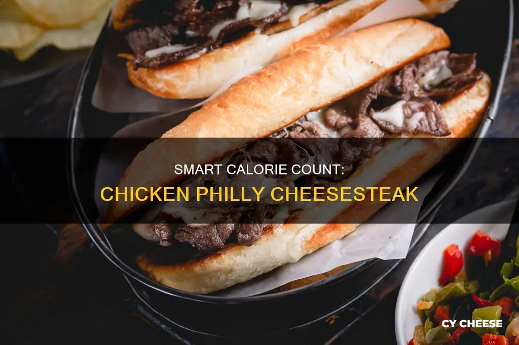how many calories in a chicken philly cheese steak