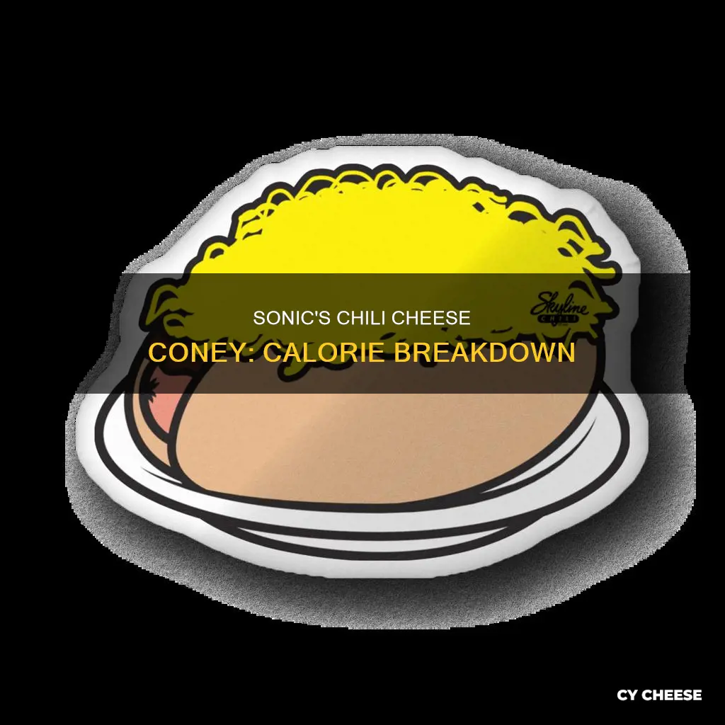 how many calories in a chili cheese coney from sonic