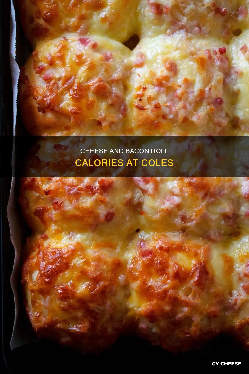 how many calories in a coles cheese and bacon roll