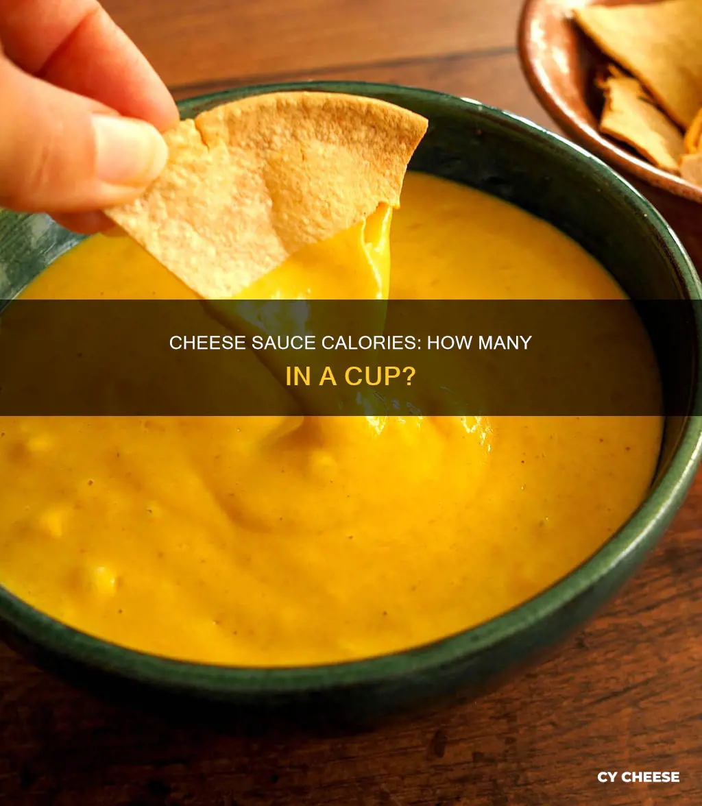 how many calories in a cup of cheese sauce