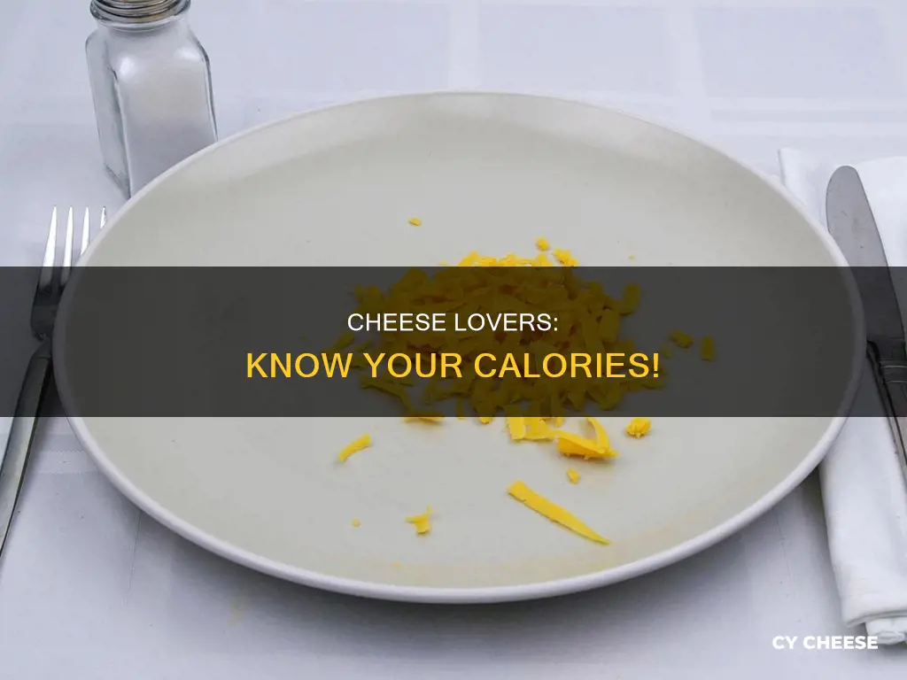 how many calories in a cup of shredded cheese