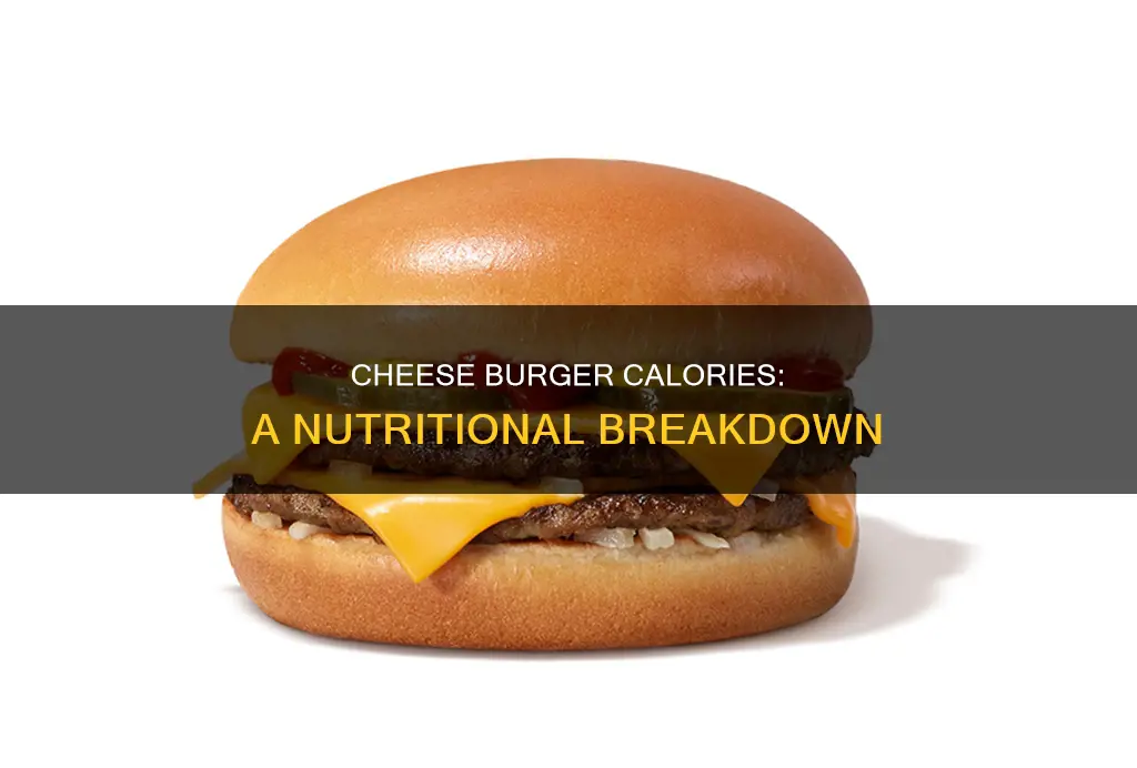 how many calories in a double cheese burger