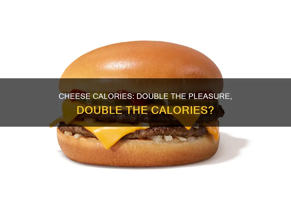 how many calories in a double cheese
