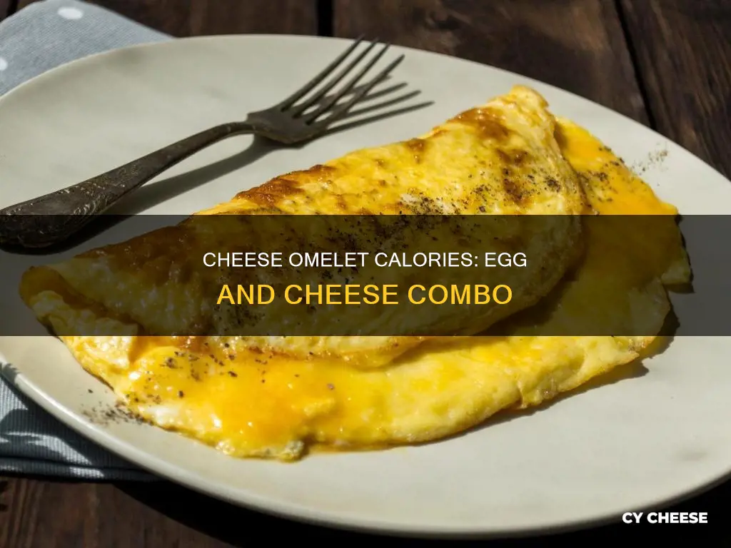 how many calories in a egg and cheese omelet