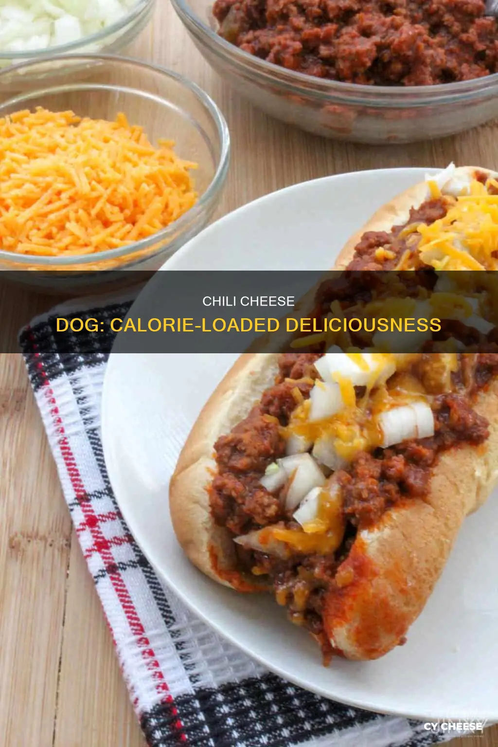 how many calories in a footlong chili cheese dog