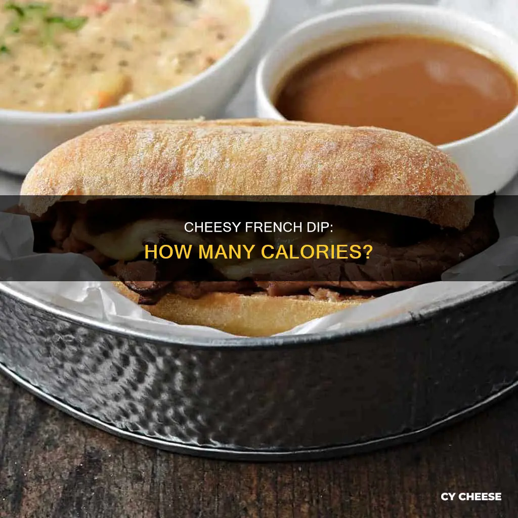 how many calories in a french dip with cheese
