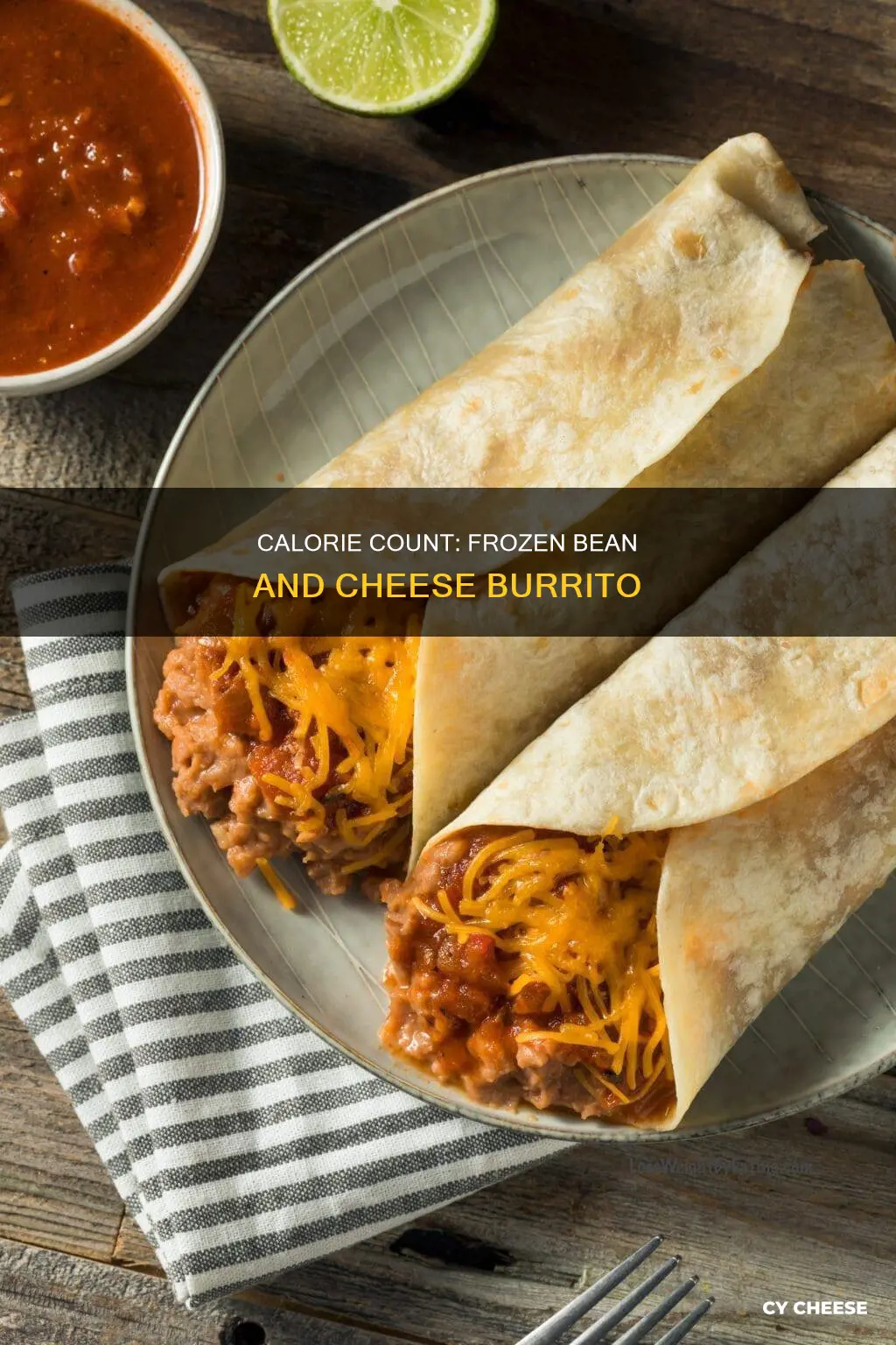 how many calories in a frozen bean and cheese burrito
