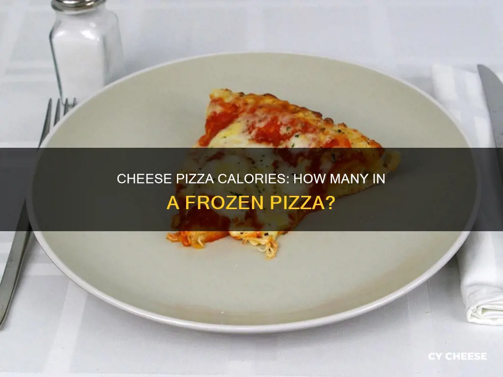 how many calories in a frozen cheese pizza