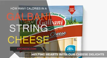 String Cheese Calories: Galbani's Nutritional Breakdown