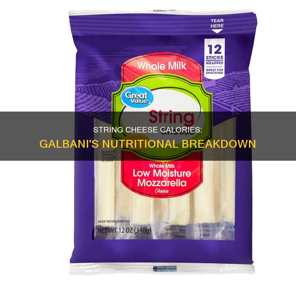 how many calories in a galbani string cheese