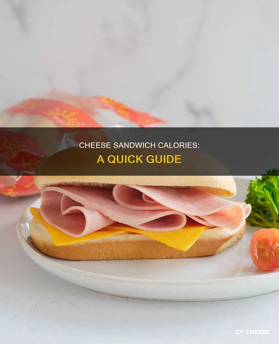 how many calories in a half cheese sandwich