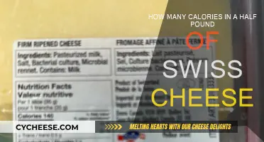Calories in Swiss Cheese: Half-Pound Portion Explained