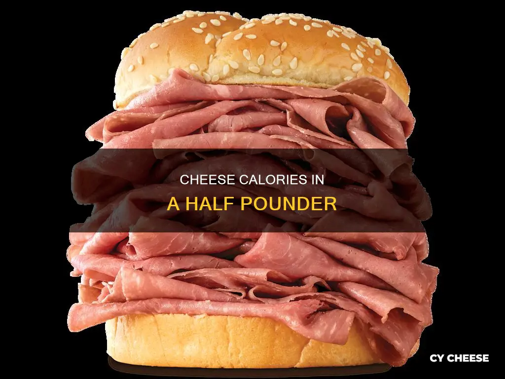 how many calories in a half pounder with cheese