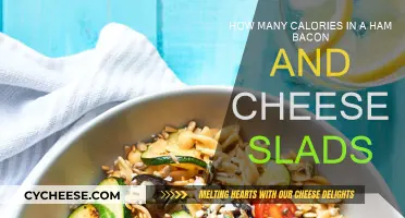 Calorie-Rich Salad: Ham, Bacon, and Cheese
