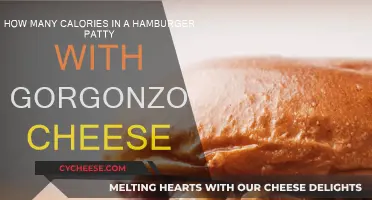 Gorgonzola-topped Hamburger Patty: Calorie Count Unveiled
