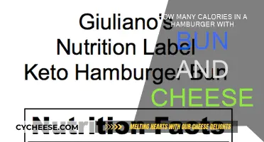 Calorie Count of a Cheeseburger: Bun, Patty, and Cheese