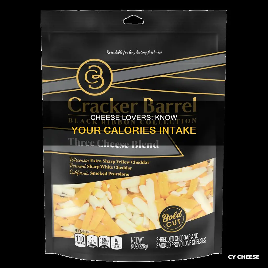 how many calories in a handful of shredded cheese