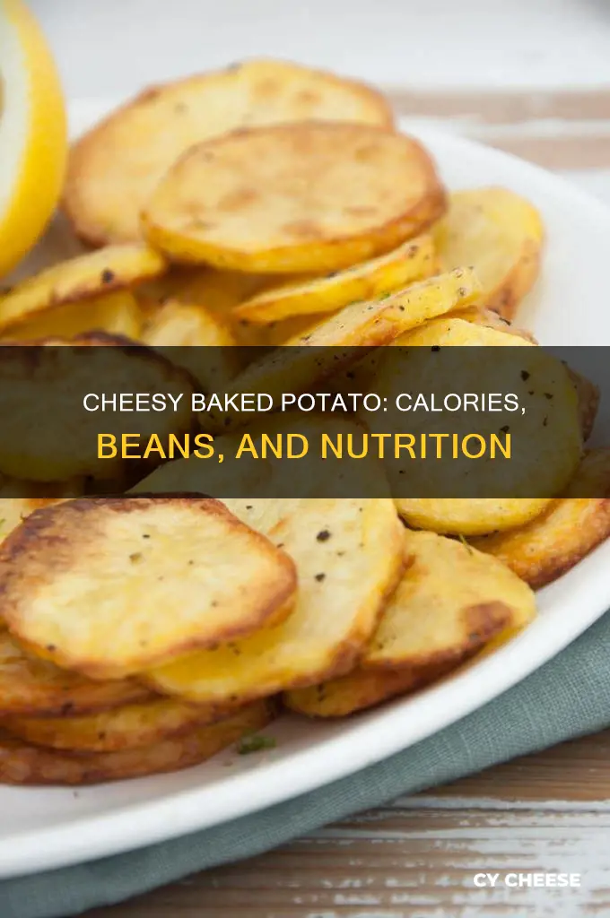 how many calories in a jacket potato cheese and beans