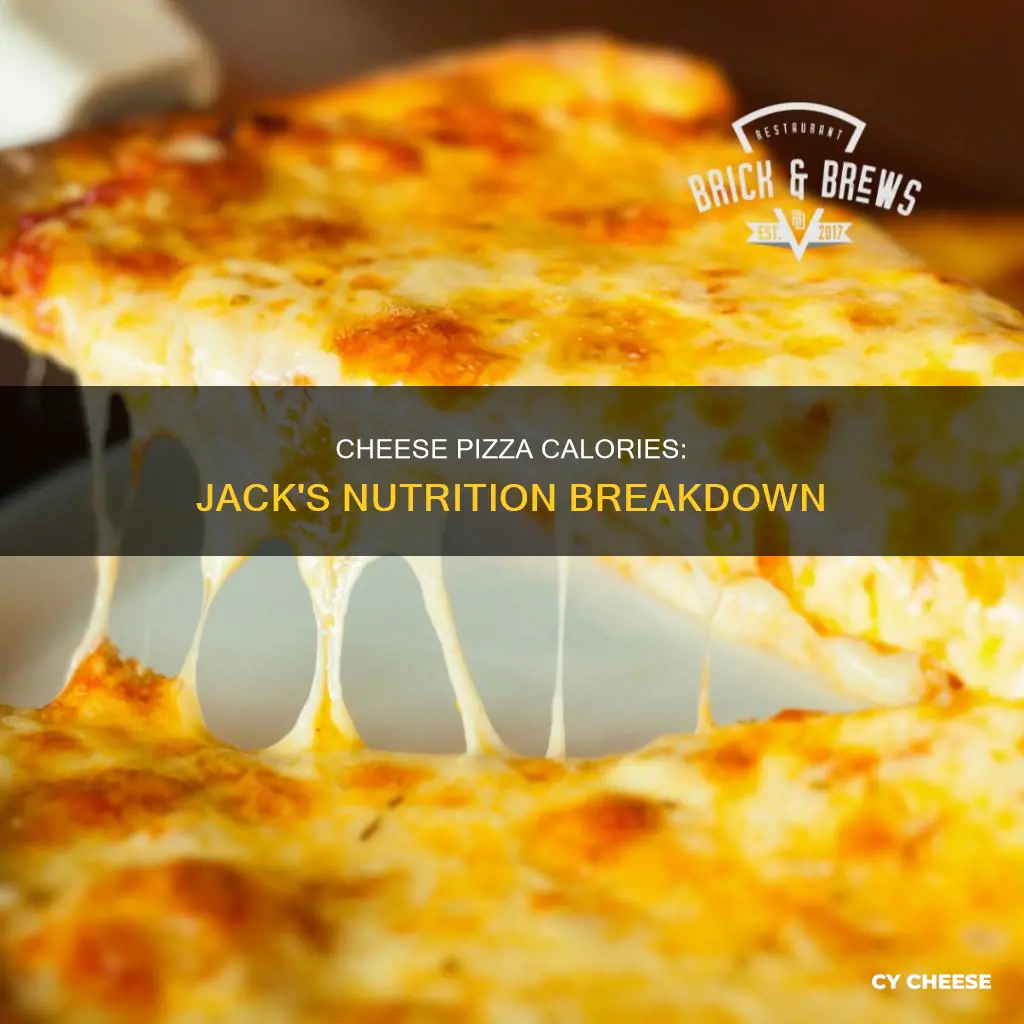 how many calories in a jacks cheese pizza