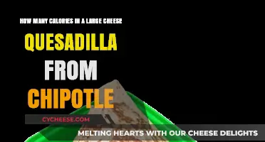 Cheese Quesadilla Calories: Chipotle's Large Option