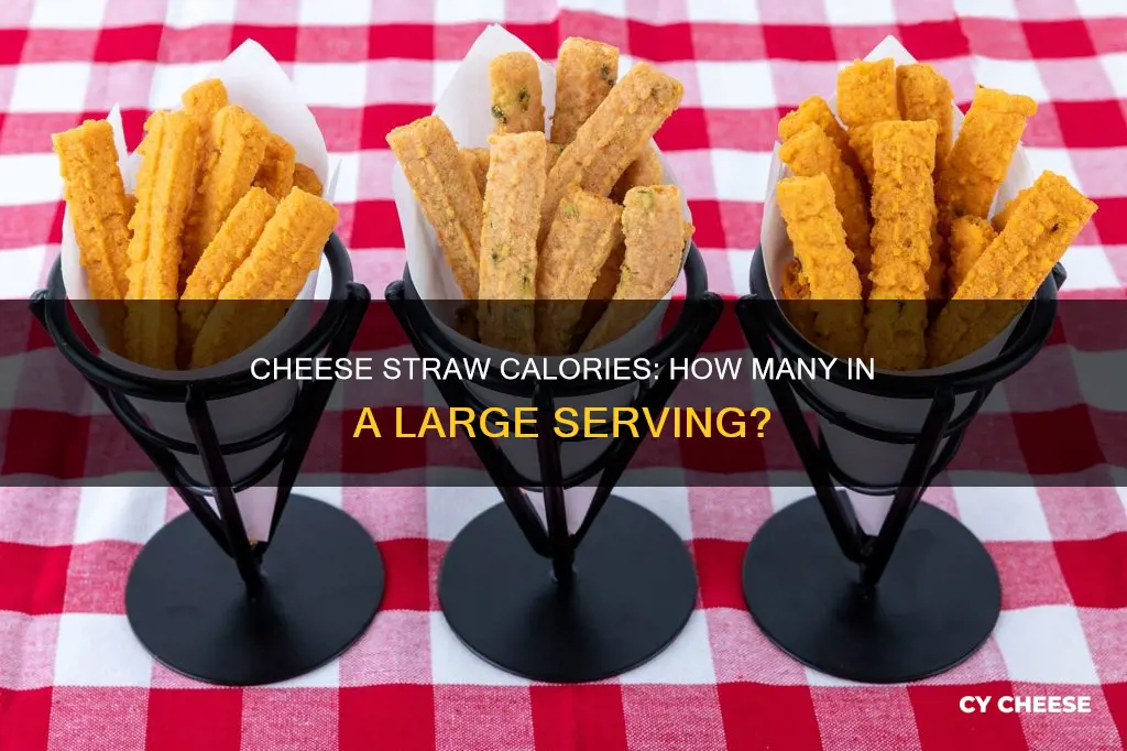 how many calories in a large cheese straw