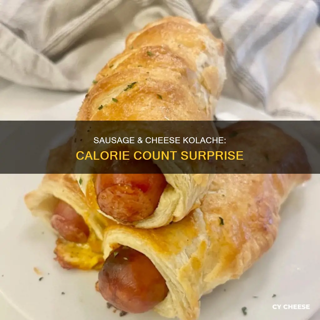 how many calories in a large sausage and cheese kolache