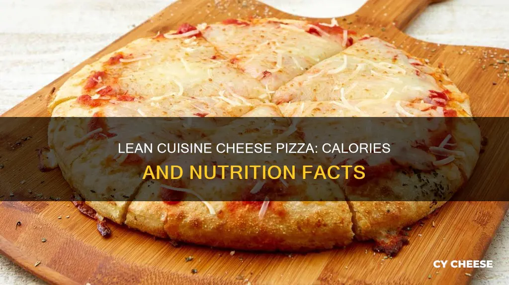 how many calories in a lean cuisine cheese pizza