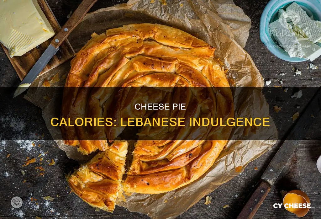 how many calories in a lebanese cheese pie
