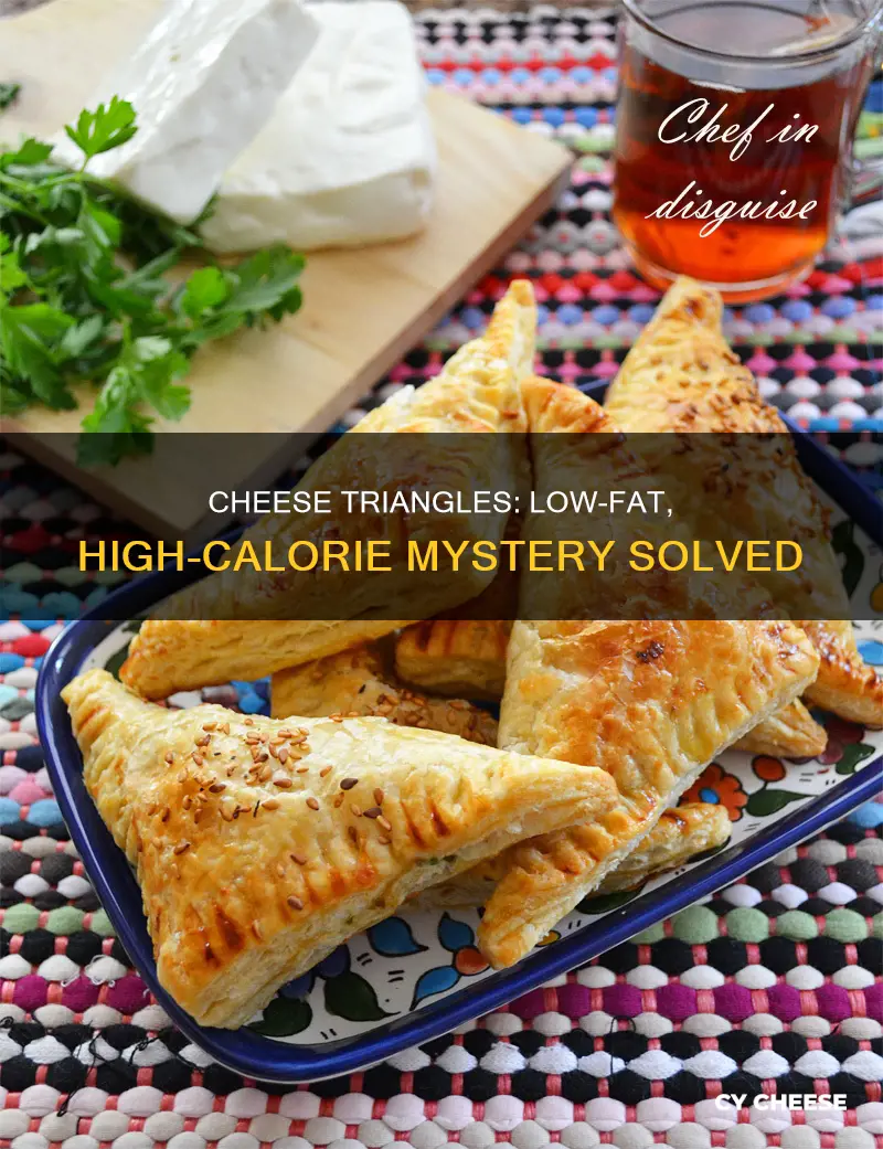 how many calories in a low fat cheese triangle