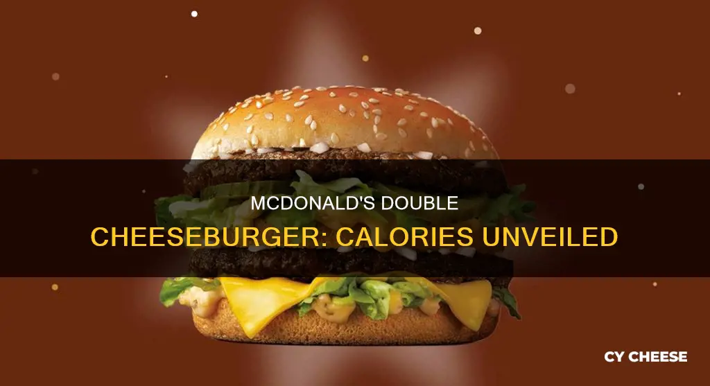 how many calories in a mcdonalds double cheese burger