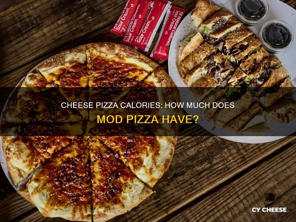how many calories in a mod cheese pizza