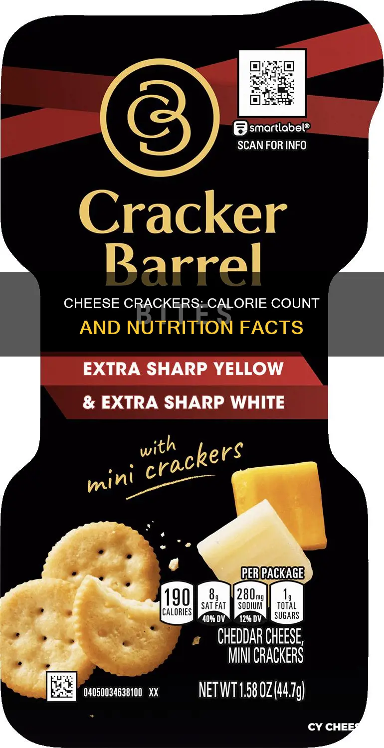 how many calories in a pack of cheese crackers