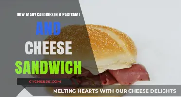 Calories in a Pastrami and Cheese Sandwich Delight
