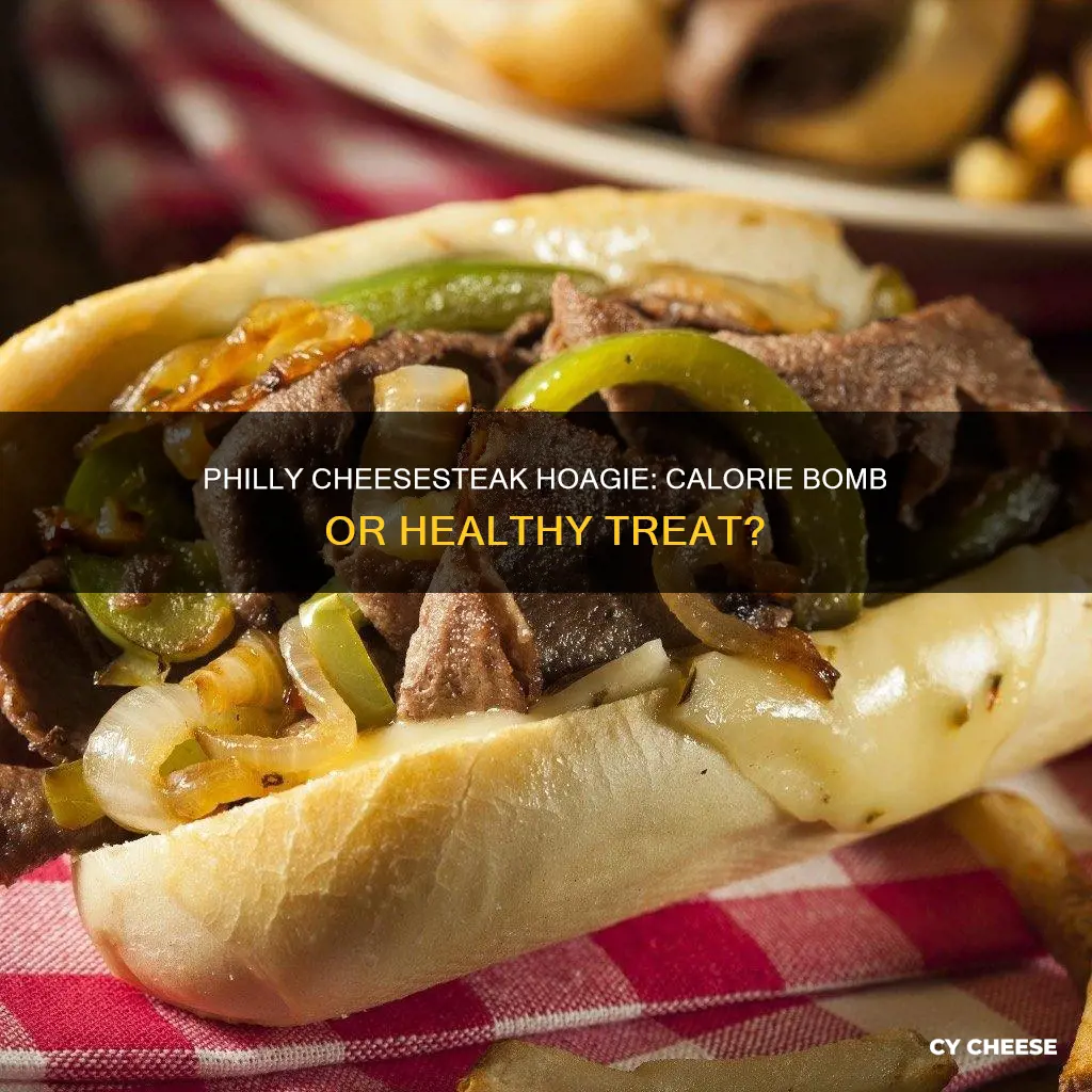 how many calories in a philly cheese steak hoagie