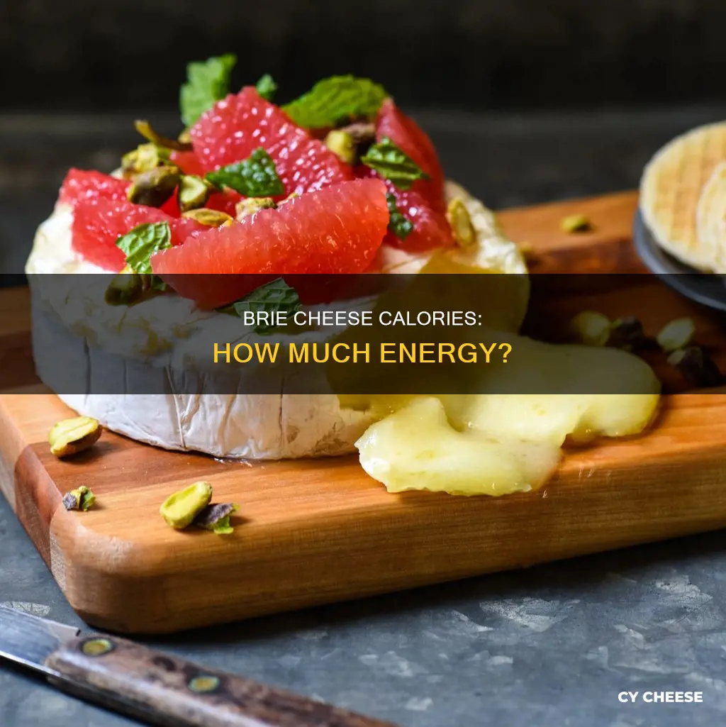 how many calories in a piece of brie cheese